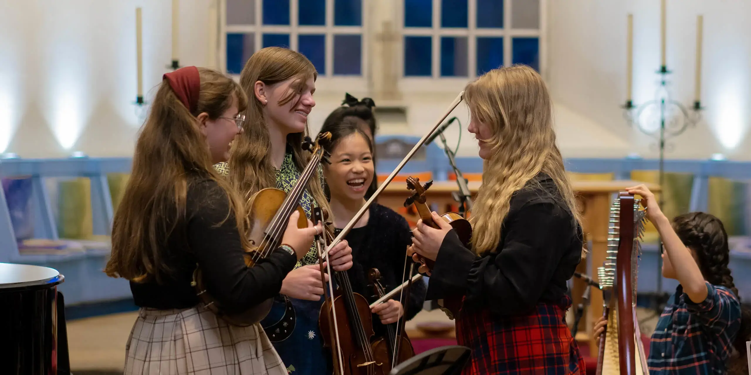 St Mary's Music School string pupils