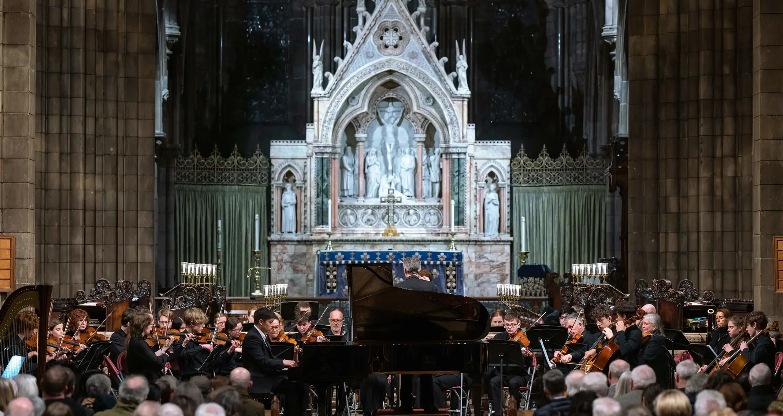 St Mary's Music School pupil orchestra performing in Cathedral