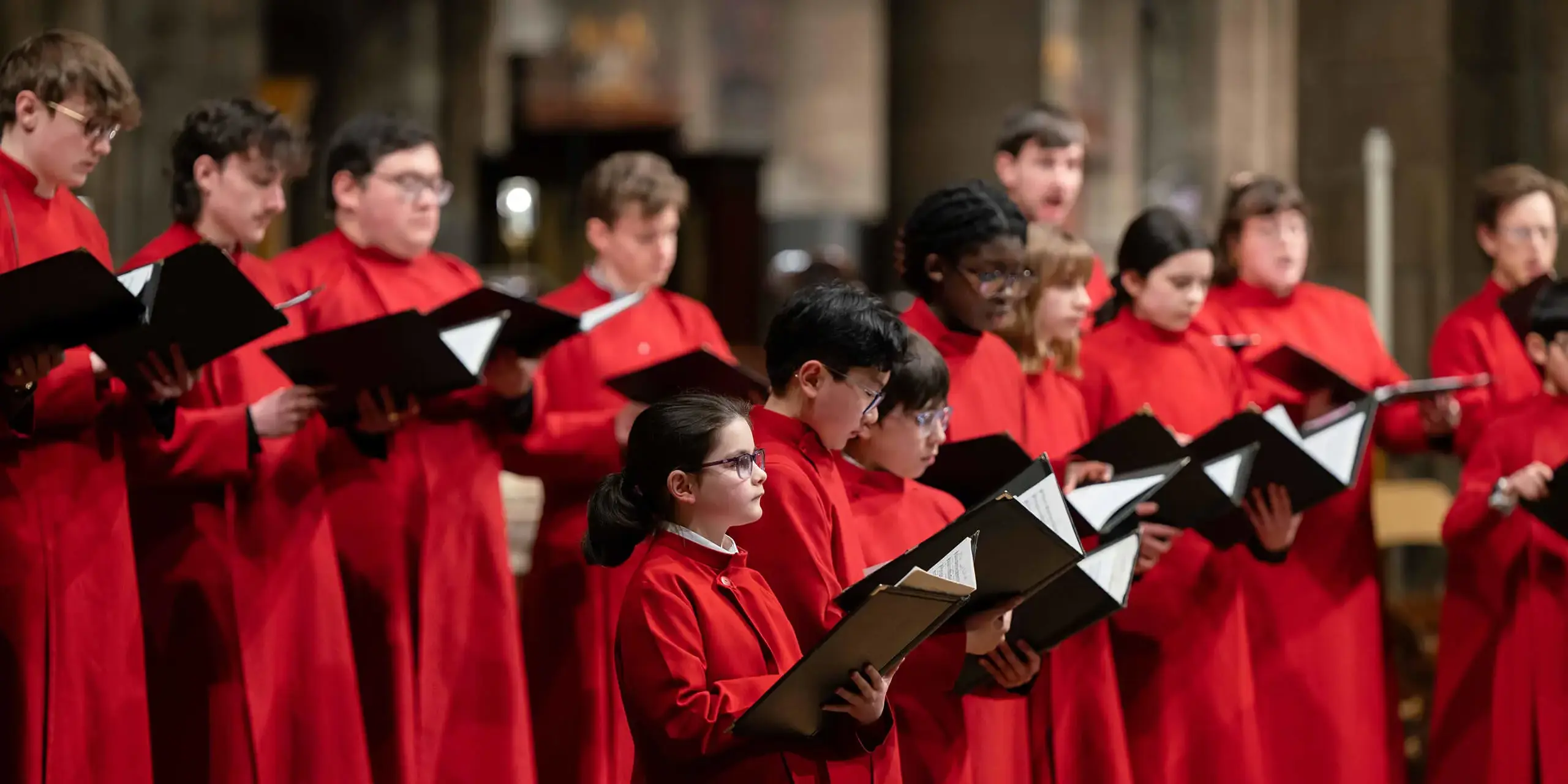 Choristers at St Mary's Music School