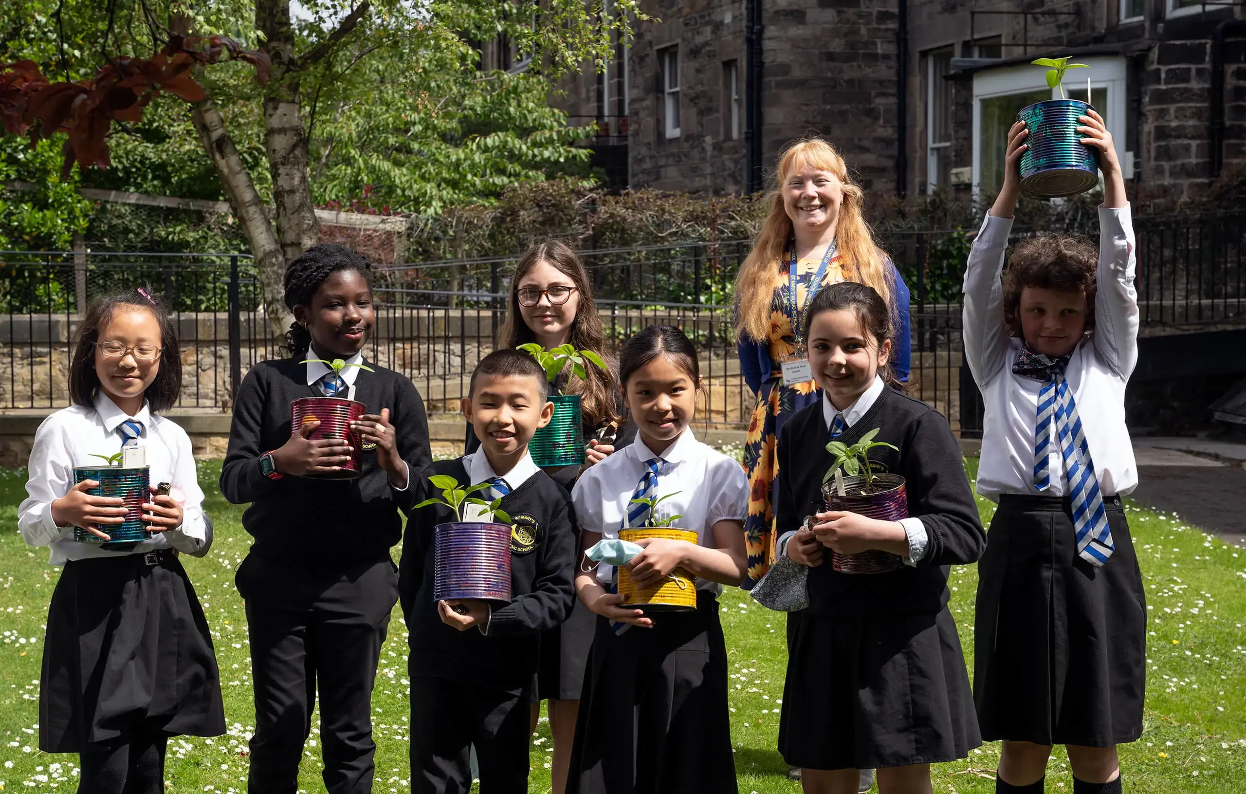 St Mary's Music School pupil gardening club