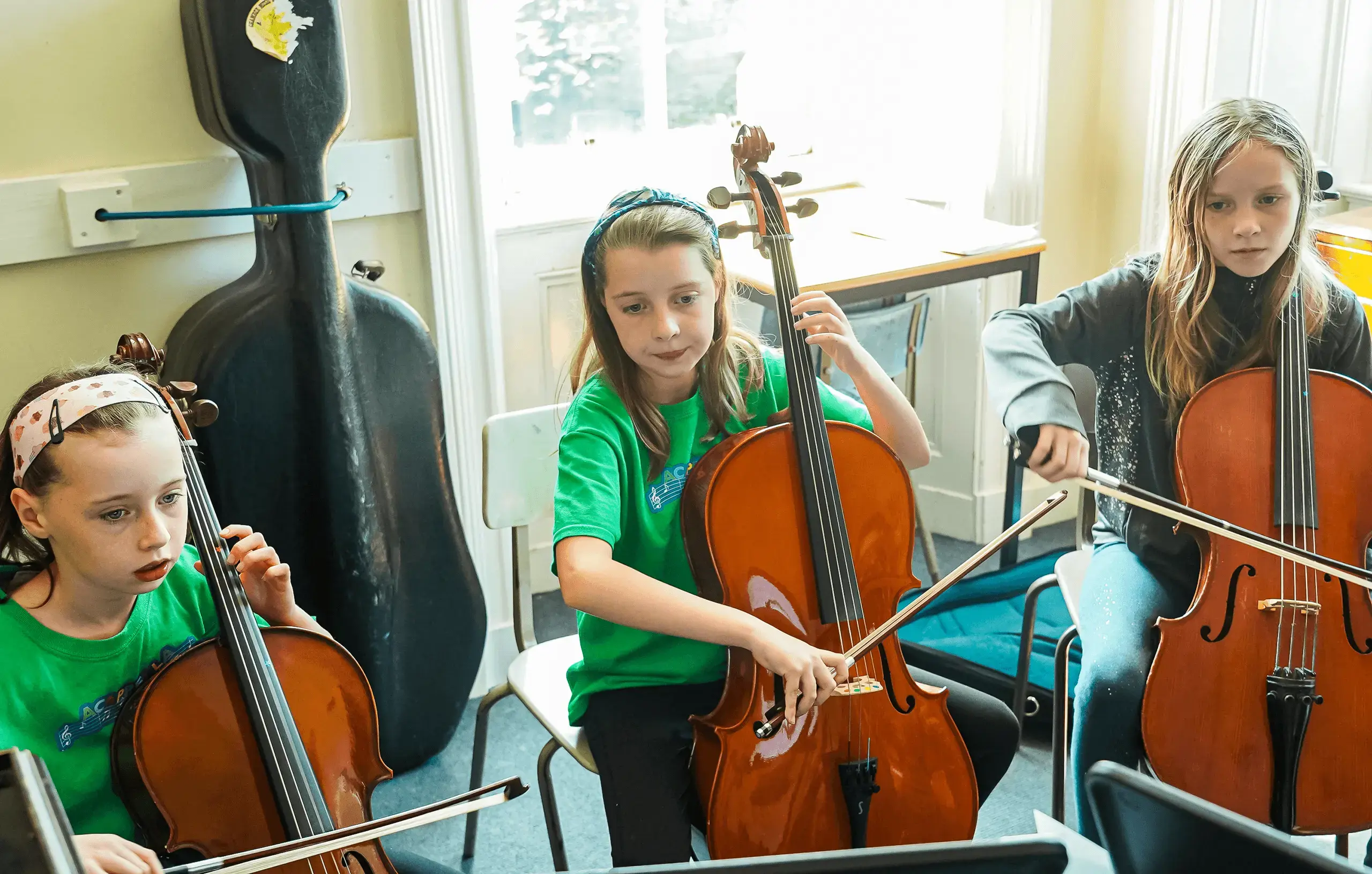 St Mary's Music School Music For All pupils playing the cello