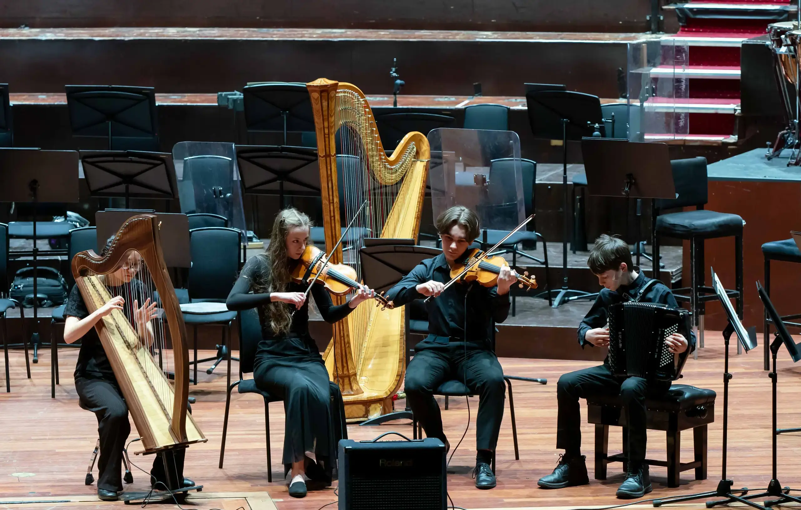 St Mary's Music School on stage at the Usher Hall