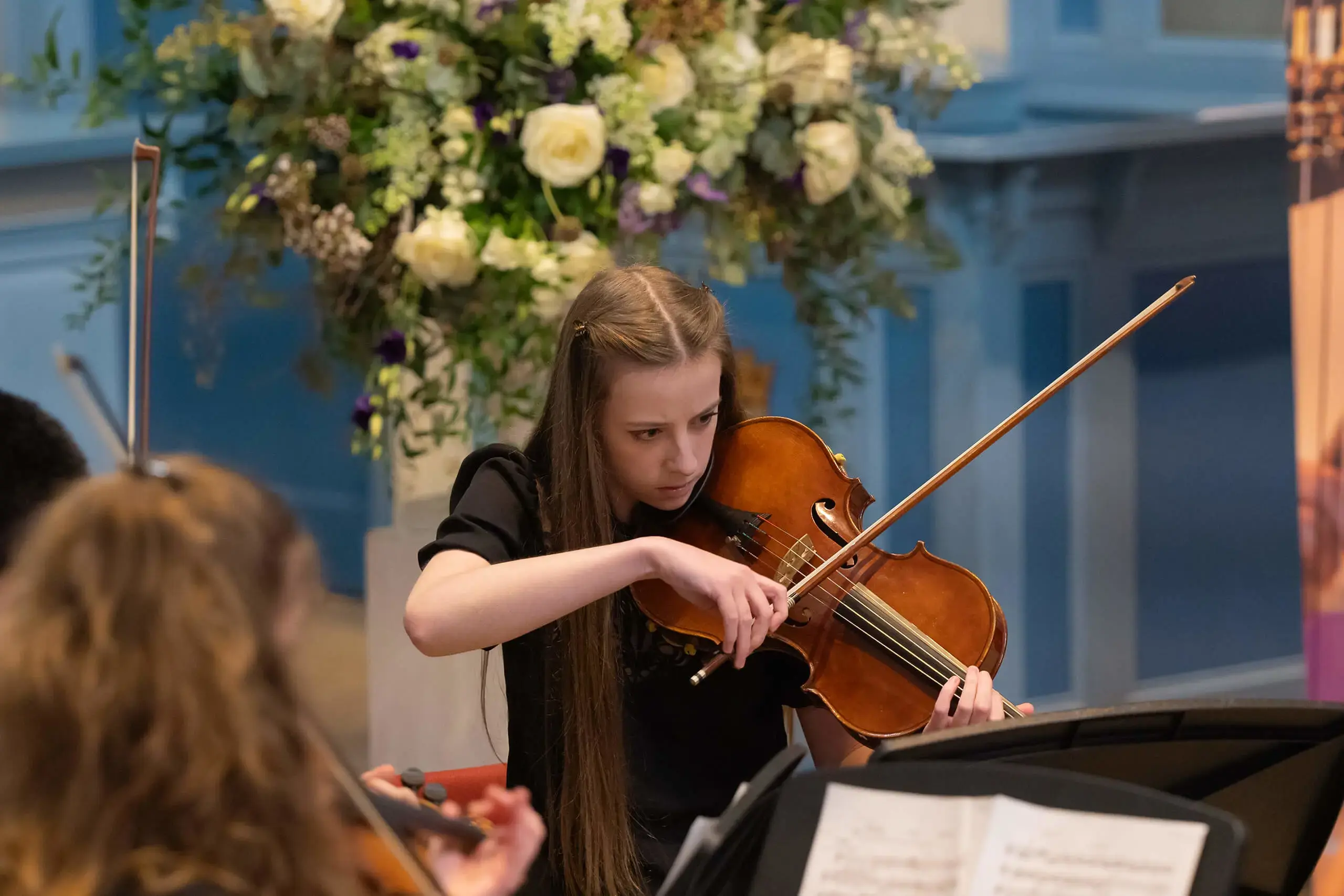 St. Mary's Music School string pupil performing